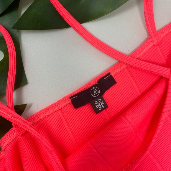 Missguided Neon Ribbed Tank Bodysuit - Picture 3 of 4